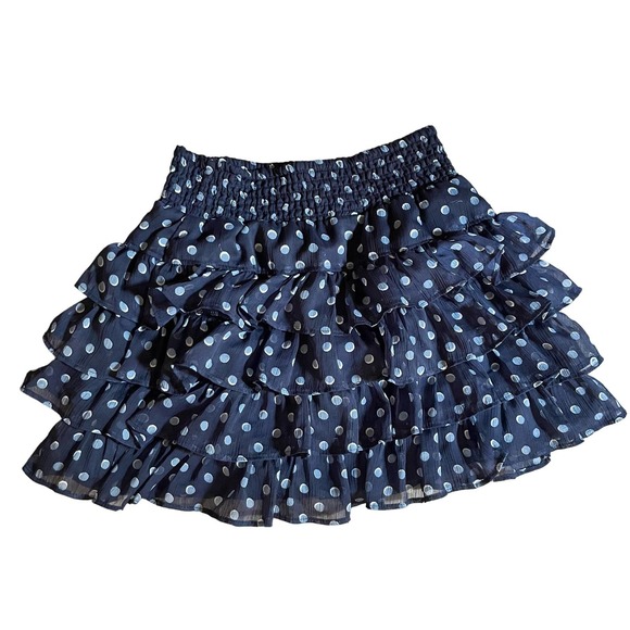 Arizona Jean Company Girl Skort Skirt Polka Dot Ruffle Medium - Picture 1 of 5